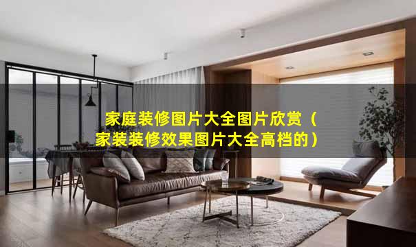 家庭装修图片大全图片欣赏（家装装修效果图片大全高档的）