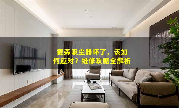 戴森吸尘器坏了，该如何应对？维修攻略全解析