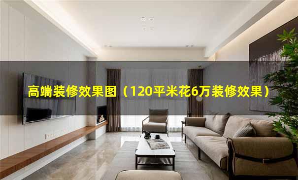 高端装修效果图（120平米花6万装修效果）